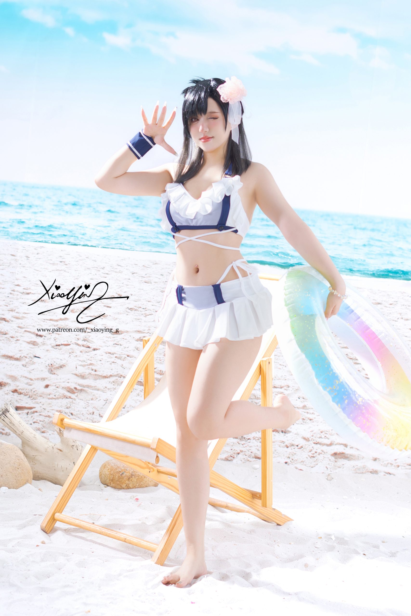 小樱 (Xiao Ying) 蒂法·洛哈特泳装 – 最终幻想 [72P]-上里绫香 [25P]